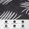 World Rug Gallery Contemporary Palm Leaves Textured Flat Weave Indoor/Outdoor Runner Rug 2'x7' Black 111BLACK2X7 - alternate 5